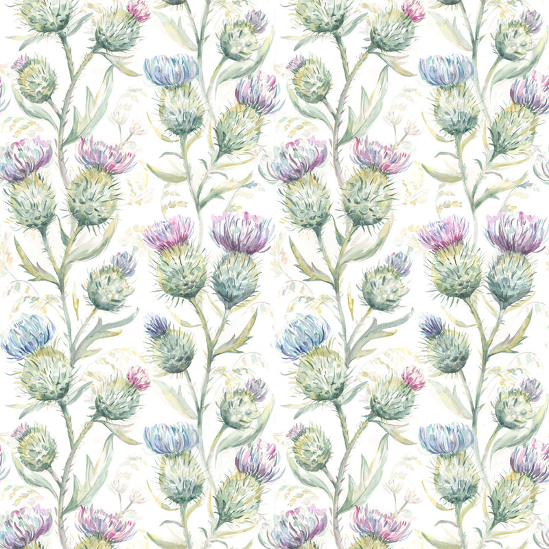Voyage Maison Thistle Glen Printed Linen Fabric in Spring