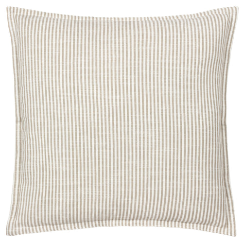 Striped Beige Cushions - Truro Stripe Reversible Cushion Cover Natural Yard