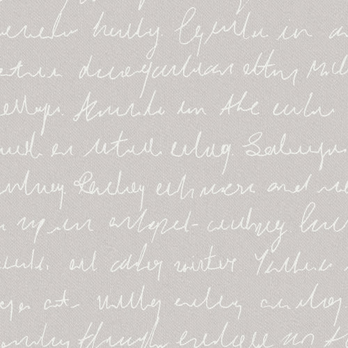 Voyage Maison Typographera 1.4m Wide Width Wallpaper in Silver
