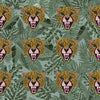 furn. Untamed Cheetah Botanical Duvet Cover Set in Green