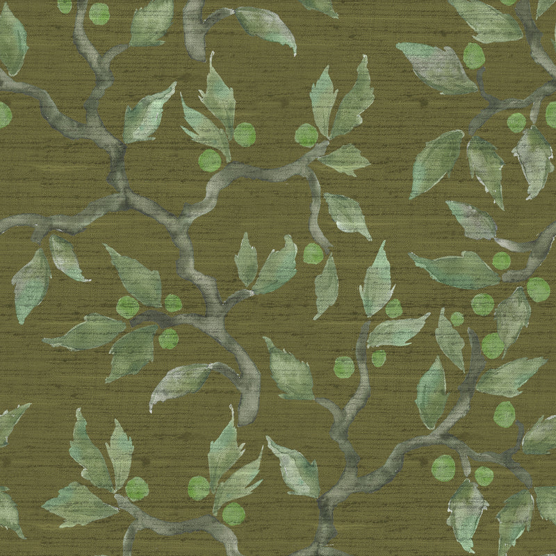 Voyage Maison Vesper Printed Fabric in Olive
