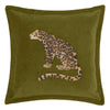 Voyage Maison Waghoba Embroidered Cushion Cover in Olive