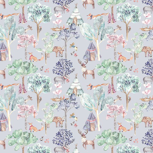 Voyage Maison Woodland Adventures 1.4m Wide Width Wallpaper in Lilac