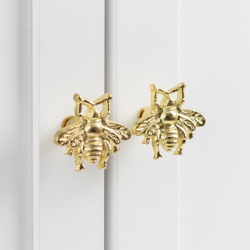  Accessories - Butterfly  Set of 4 Drawer Knobs Gold Heya Home