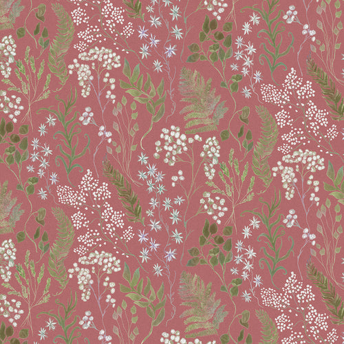 Voyage Maison Aileana Printed Cotton Fabric in Rose