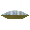 Wylder Nature Albera Stripe Piped Velvet Cushion Cover in French Blue
