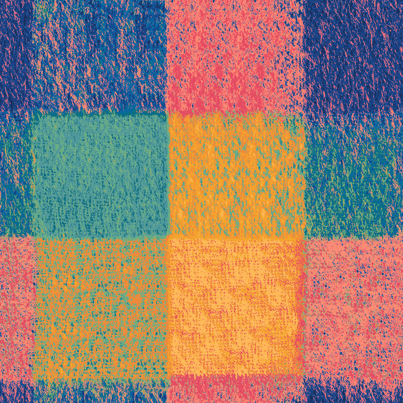 furn. Alma Checked Pastel Duvet Cover Set in Multicolour