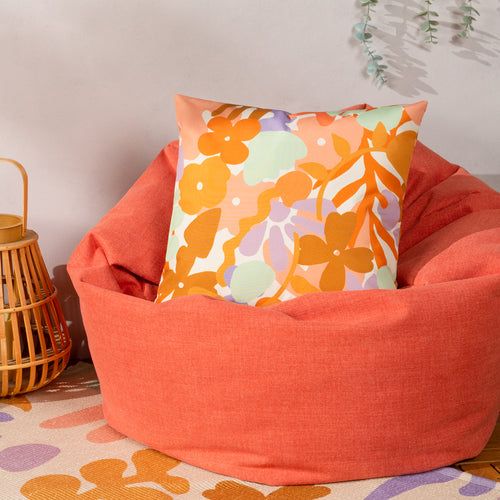 furn. Amelie Outdoor Cushion Cover in Orange/Lilac