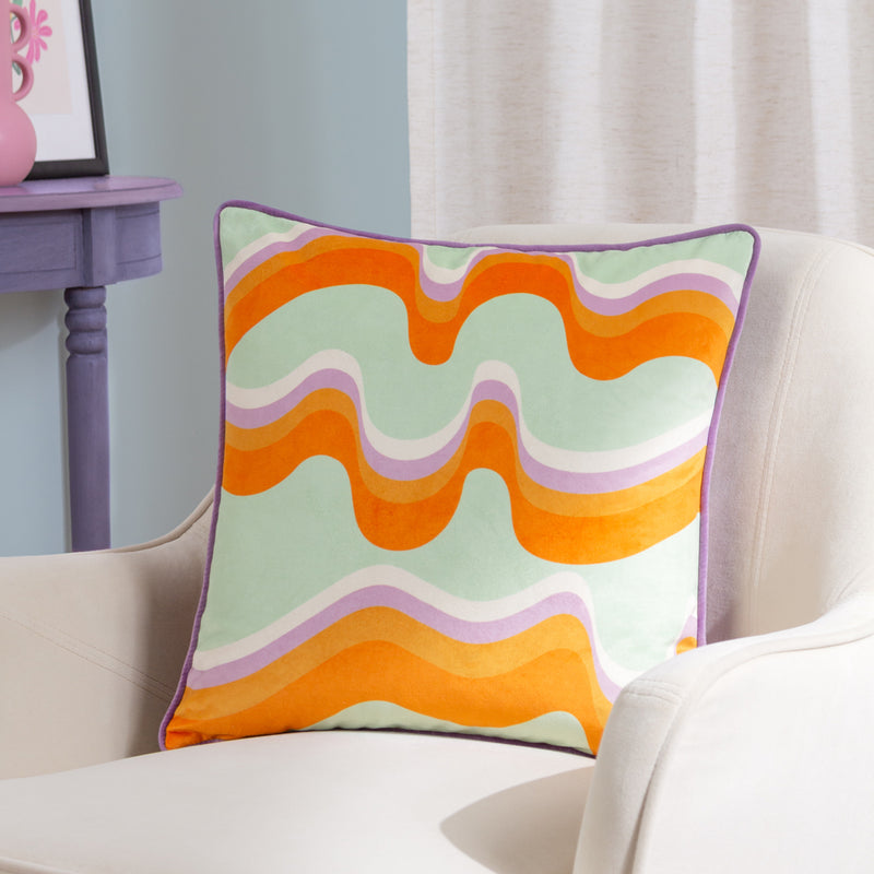 furn. Amelie Waves Cushion Cover in Multicolour