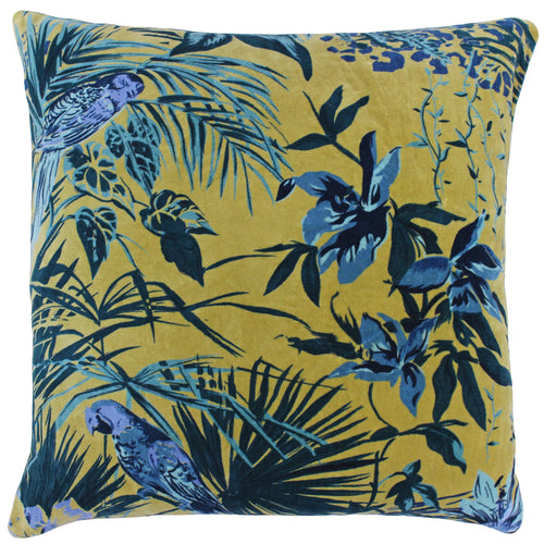 Paoletti Amazon Jungle Botanical Cushion Cover in Teal