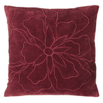 furn. Angeles Floral Velvet Cushion Cover in Berry