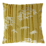 Anji Velvet Jacquard Cushion Gold