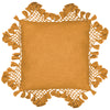 Yard Anko Macrame Tassel Trim Cushion Cover in Ginger