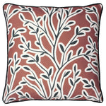 furn. Annika Floral Cushion Cover in Brick