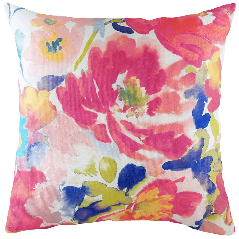 Evans Lichfield Aquarelle Abstract Cushion Cover in Rouge