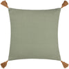 furn. Aquene Tufted Tasselled Cushion Cover in Moss/Mustard