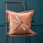 Voyage Maison Aria Embroidered Cushion Cover in Pink