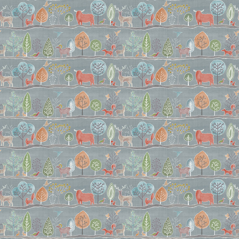 Voyage Maison Ariundle Printed Oil Cloth Fabric (By The Metre) in Persimmon