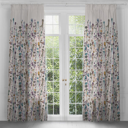 Voyage Maison Arley Printed Pencil Pleat Curtains in Ironstone