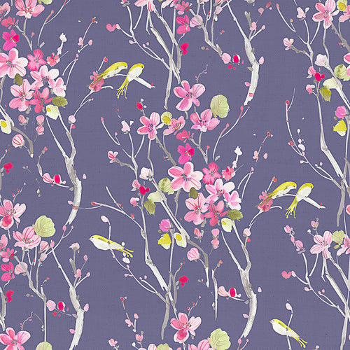 Voyage Maison Armathwaite Lomond Printed Cotton Apparel Fabric in Blossom/Heather