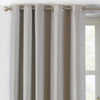 Paoletti Atlantic Twill Woven Eyelet Curtains in Natural