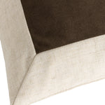 Yard Auden Linen Velvet Cushion Cover in Mole
