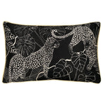 furn. Aurora Rectangular Leopard Cushion Cover in Blush/Black
