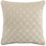 Paoletti Avenue Velvet Jacquard Cushion Cover in Ivory