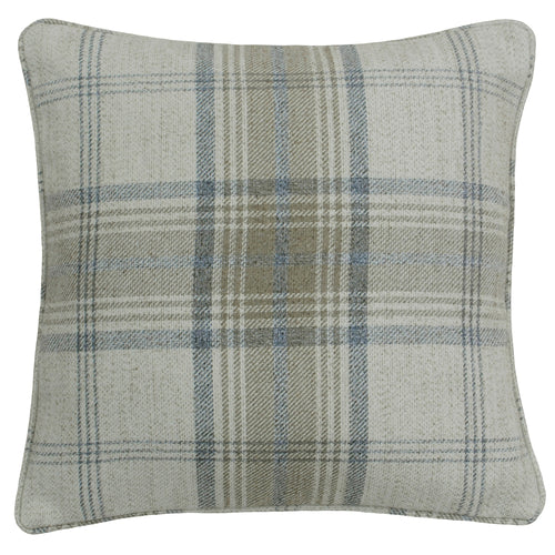 Paoletti Aviemore Tartan Faux Wool Cushion Cover in Natural Beige