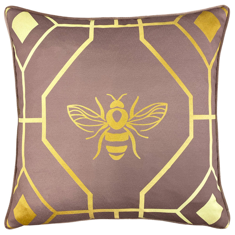 Bee Deco Geometric Cushion Blush