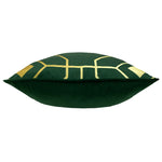 furn. Bee Deco Geometric Cushion Cover in Emerald
