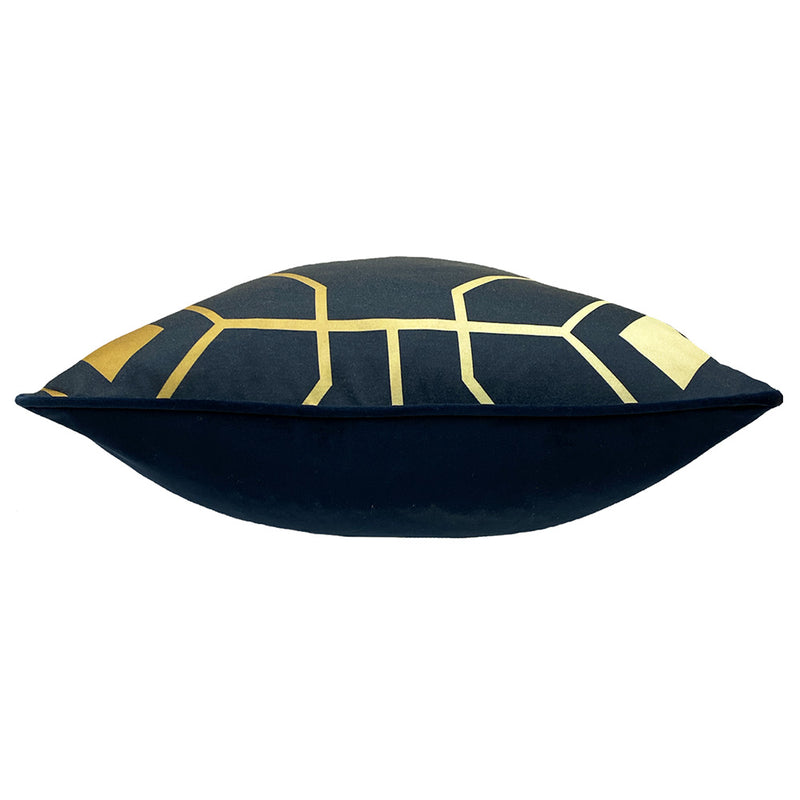 Bee Deco Geometric Cushion Navy