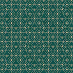 furn. Bee Deco Gold Foil Wallpaper Sample in Emerald