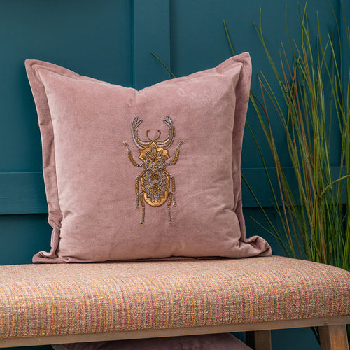 Voyage Maison Bellatrix Embroidered Cushion Cover in Heather