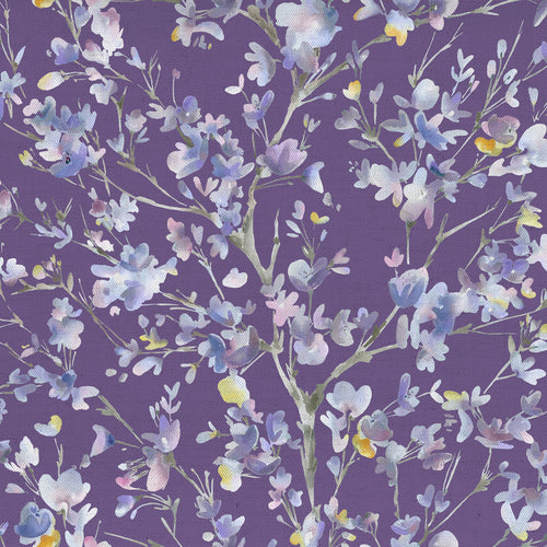 Voyage Maison Belsay Heather Printed Cotton Poplin Apparel Fabric in Iris