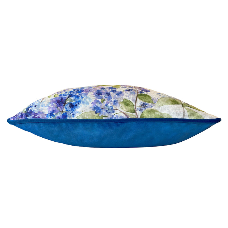 Evans Lichfield Blossoms Rectangular Printed Cushion Cover in Azure