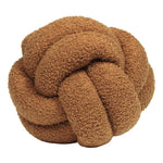 furn. Boucle Knot Fleece Ready Filled Cushion in Ginger