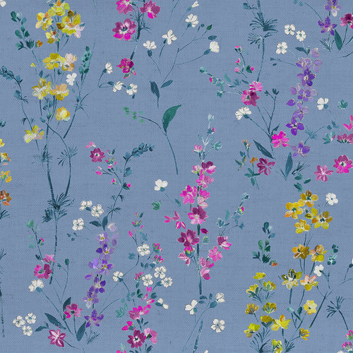 Voyage Maison Briella Printed Crafting Cotton Apparel Fabric in Bluebell