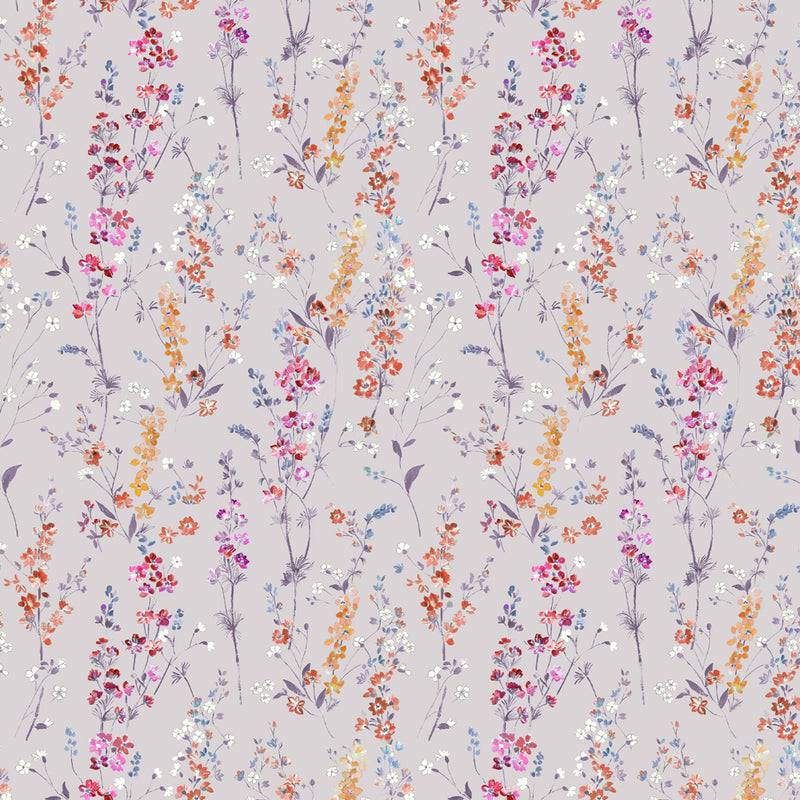 Voyage Maison Briella Printed Oil Cloth Fabric (By The Metre) in Heather