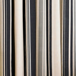 Essentials Broadway Striped Eyelet Curtains in Black