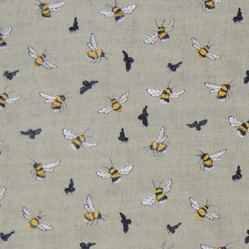 Voyage Maison Bumblebee Embroidered Woven Fabric in Bee Birch