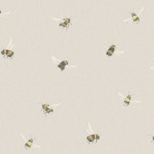 Voyage Maison Busy Bees Printed Fabric in Natural