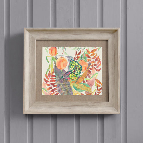 Voyage Maison Butterfly Framed Print in Birch/Linen