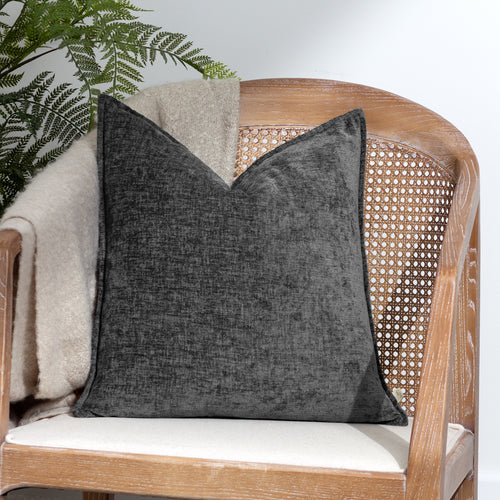 Evans Lichfield Buxton Cushion Cover in Charcoal