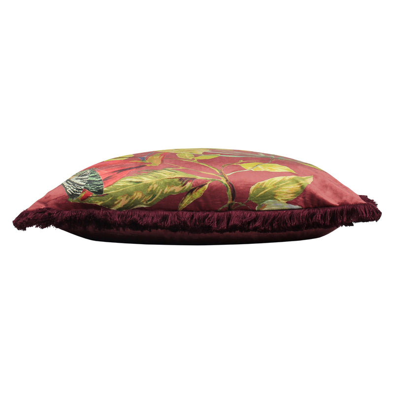Paoletti Cahala Tropical Cushion Cover in Berry