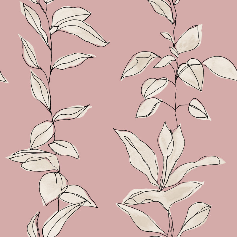 furn. Caliko Botanical Duvet Cover Set in Blush