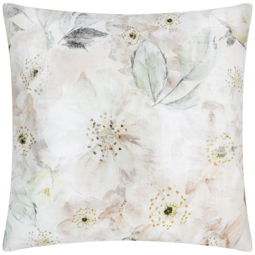 Evans Lichfield Canina Outdoor Floral Cushion Cover in Off White
