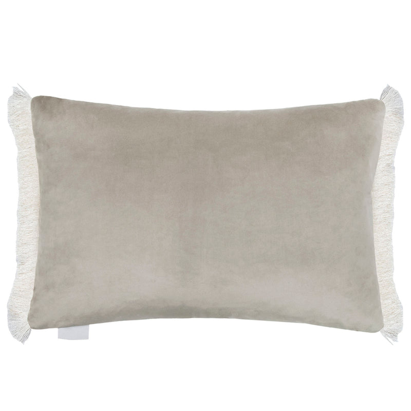Additions Carrara Fringed Cushion Cover in Frost