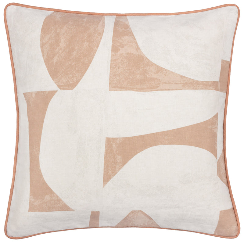 HÖEM Carro Abstract Piped Cushion Cover in Clay