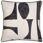 HÖEM Carro Abstract Piped Cushion Cover in Dusk